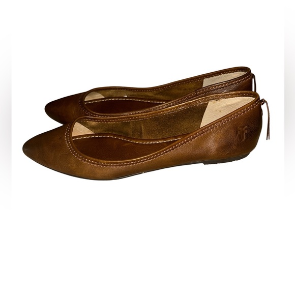 Frye Tan Leather Heather Ballet - Picture 4 of 6